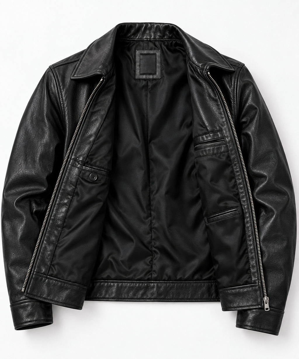 Premium Black Leather Jacket – Timeless Style, Comfort & Confident Look