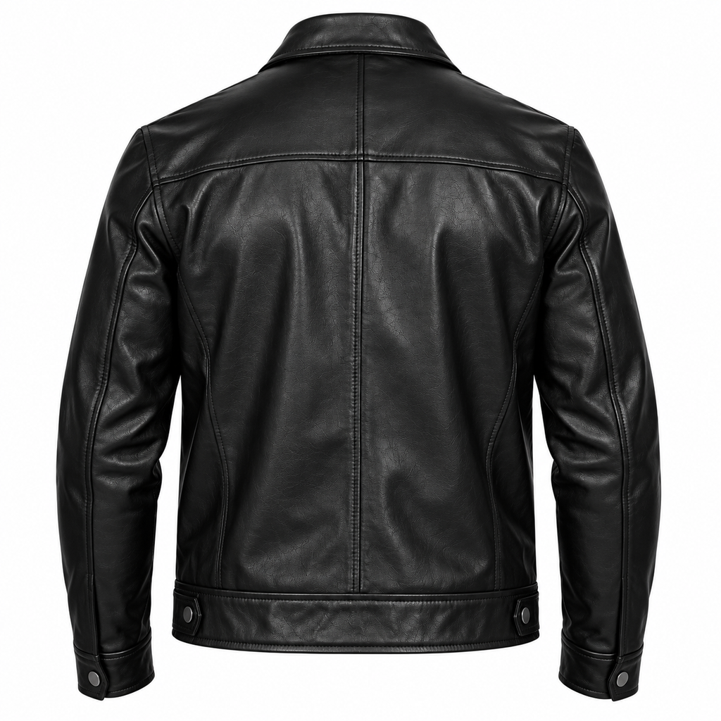 Premium Black Leather Jacket – Timeless Style, Comfort & Confident Look