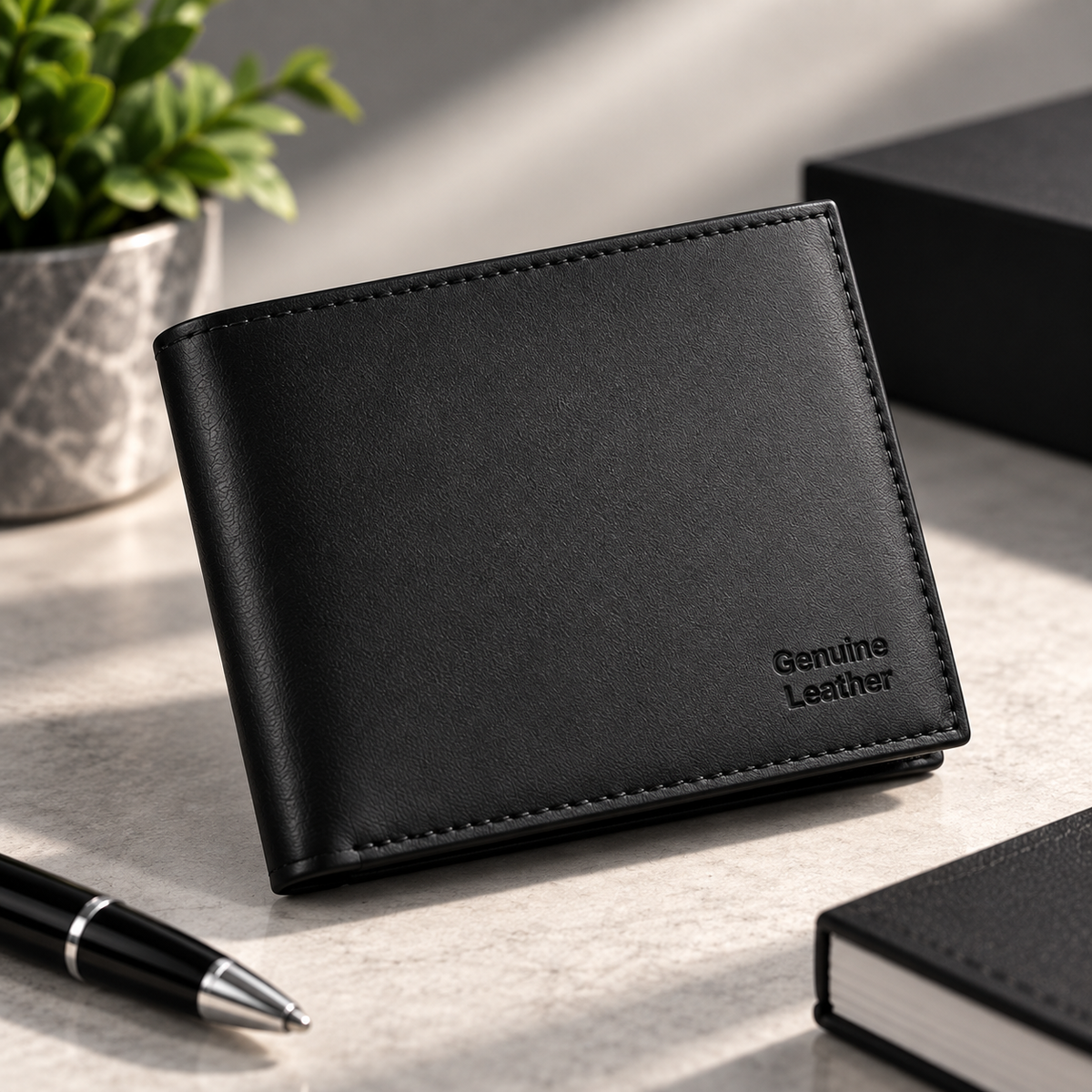 Premium Genuine Leather Wallet – Elegant Design, Durable Finish & Everyday Style