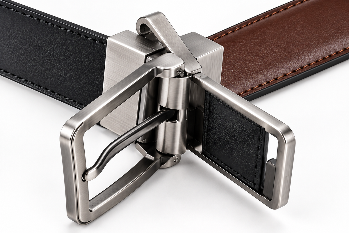 Premium Reversible Leather Belt – Black & Brown