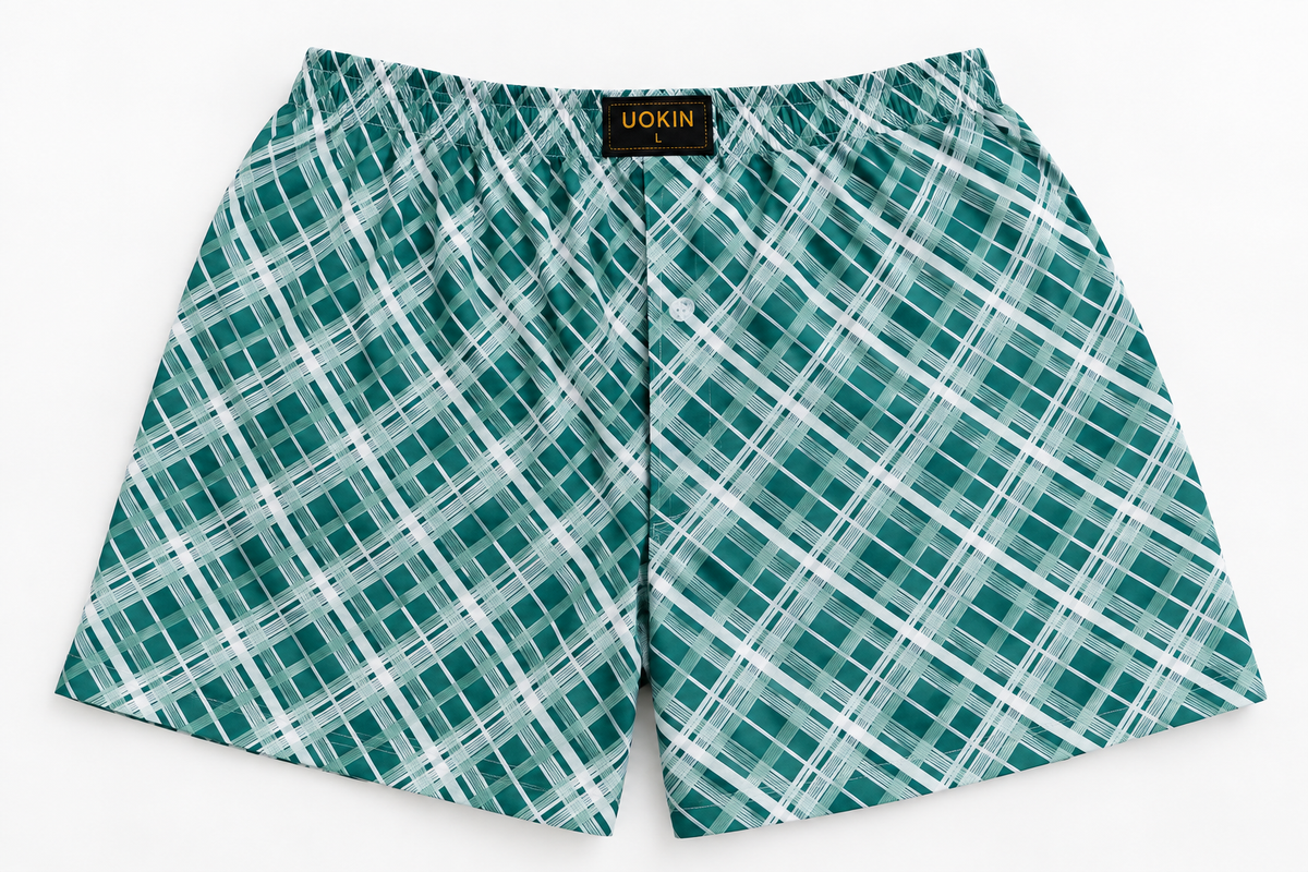 Premium Plaid Cotton Boxer Shorts for Men – UOKIN | 3 Colors
