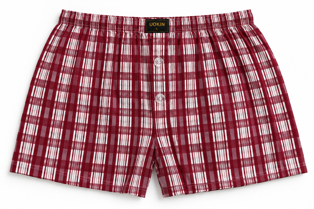 Premium Plaid Cotton Boxer Shorts for Men – UOKIN | 3 Colors