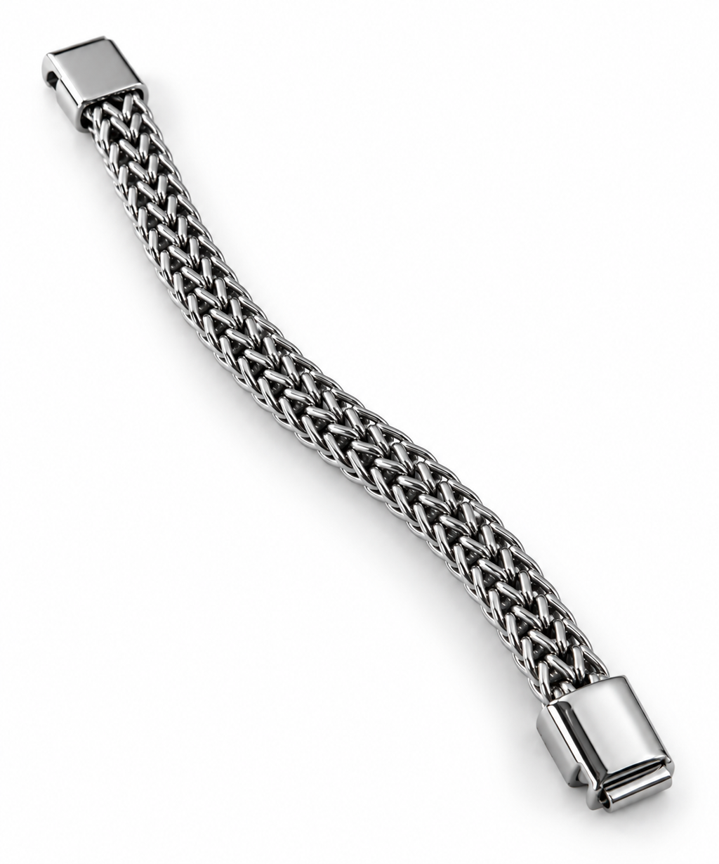 Premium Braided Chain Bracelet – Gold & Silver
