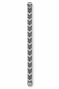 Premium Silver Chevron Link Bracelet