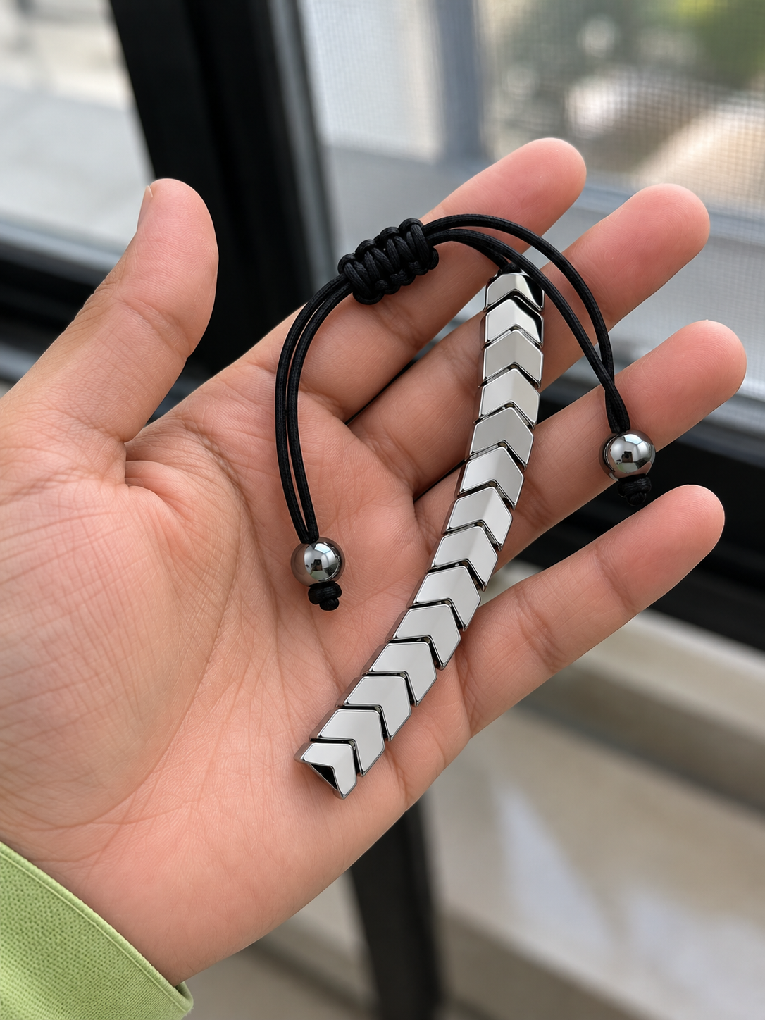 Silver Chevron Link Bracelet – Modern Style & Everyday Elegance