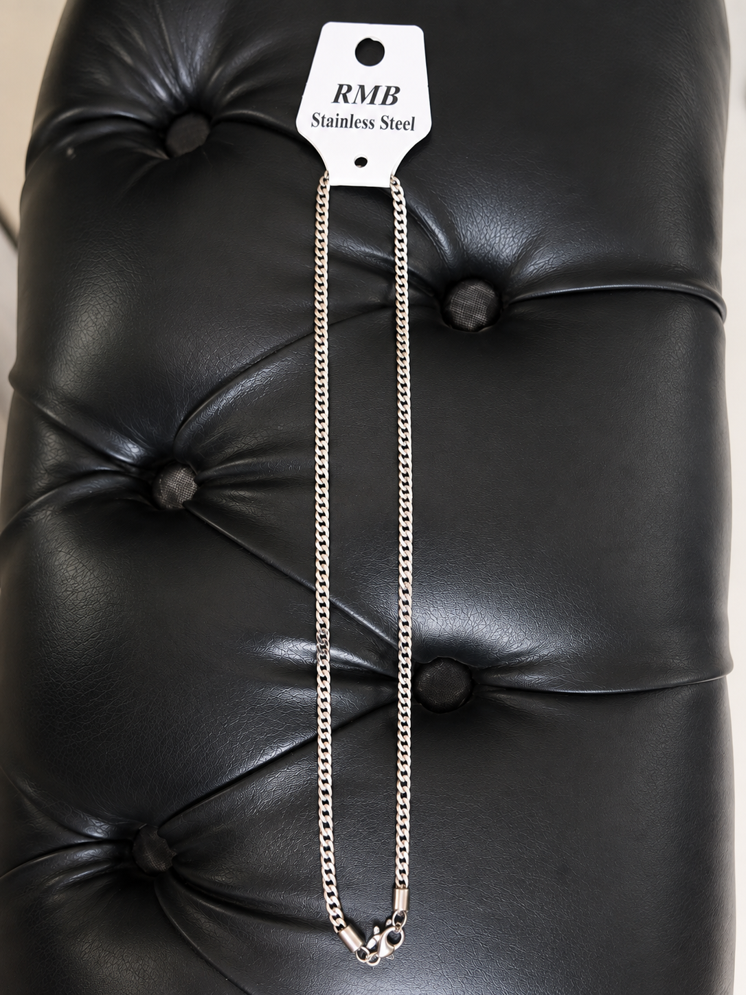 Premium Silver Stainless Steel Curb Chain – Classic & Modern Style