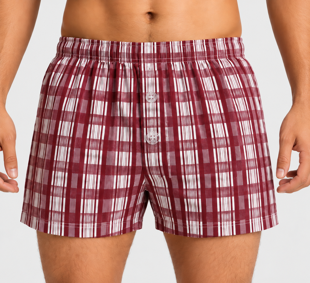 Premium Plaid Cotton Boxer Shorts for Men – UOKIN | 3 Colors